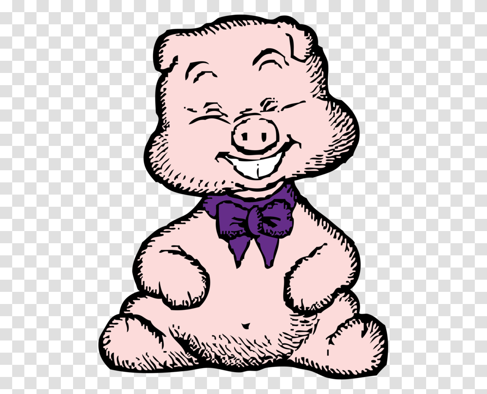 Guinea Pig Domestic Pig Porky Pig Download Cartoon, Face, Person, Human, Tie Transparent Png