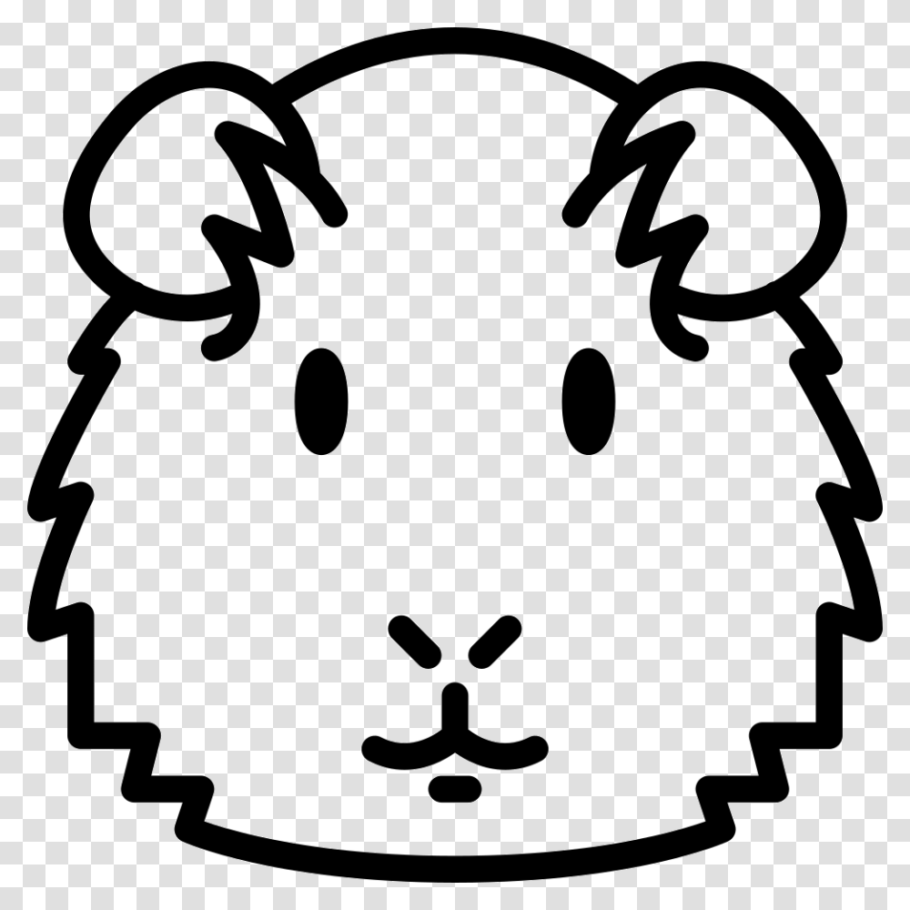 Guinea Pig Heag Icon Free Download, Stencil, Label, Sticker Transparent Png