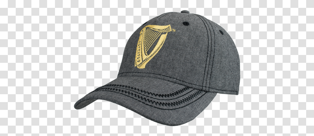 Guinness Grey Harp Logo Baseball Cap Baseball Cap, Clothing, Apparel, Hat Transparent Png
