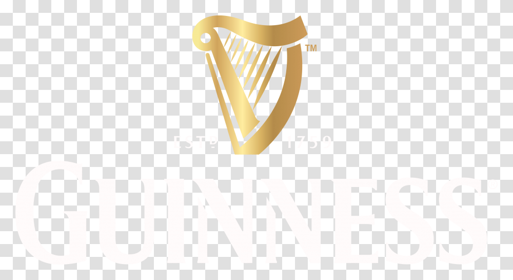 Guinness Logo White, Leisure Activities, Musical Instrument, Harp, Lyre Transparent Png