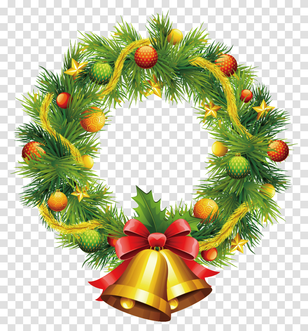 Guirnalda De Navidad Navidad Christmas Ornament Circle, Wreath, Christmas Tree, Plant Transparent Png