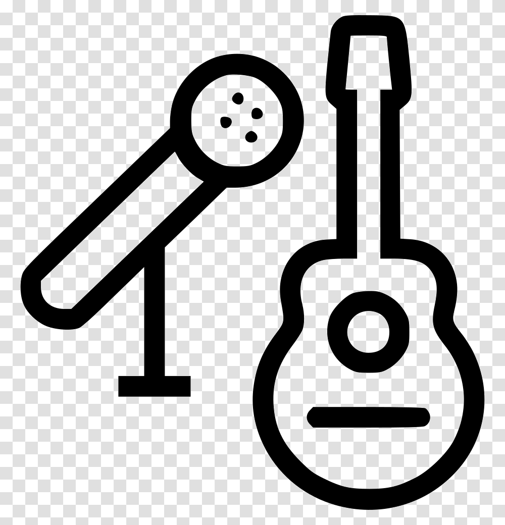 Guitar And Mic Comments Icon Mic, Number, Shovel Transparent Png