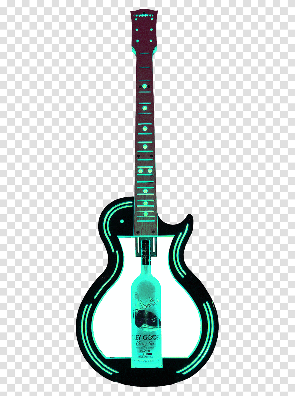 Guitar Bottle Presenter Electric Guitar, Leisure Activities, Musical Instrument, Bass Guitar Transparent Png