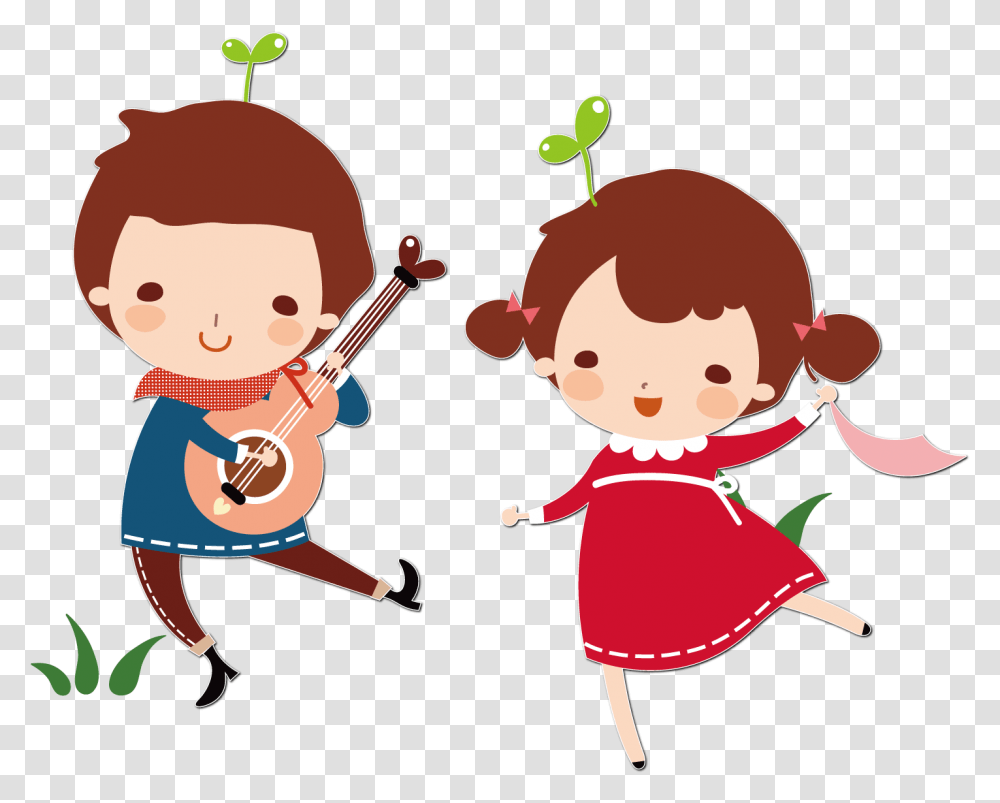 Guitar Cartoon Child Illustration Imagenes De Cantando Y Bailando, Leisure Activities, Musical Instrument, Violin, Fiddle Transparent Png