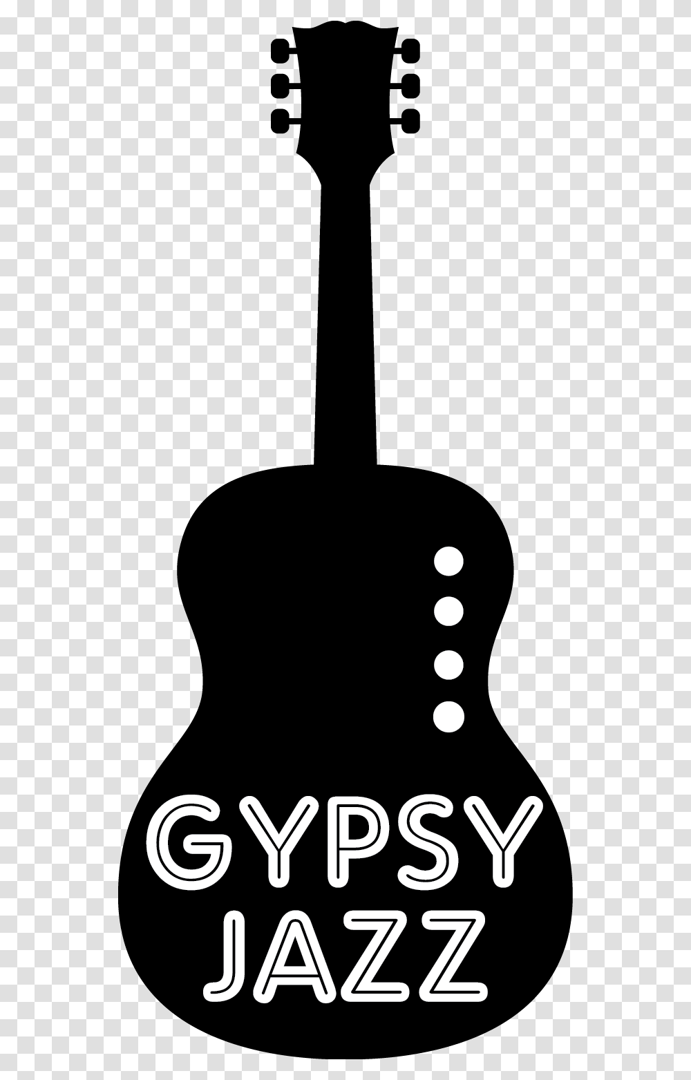 Guitar Clip Art Gypsy Jazz Guitar Art, Apparel, Texture, Silhouette Transparent Png