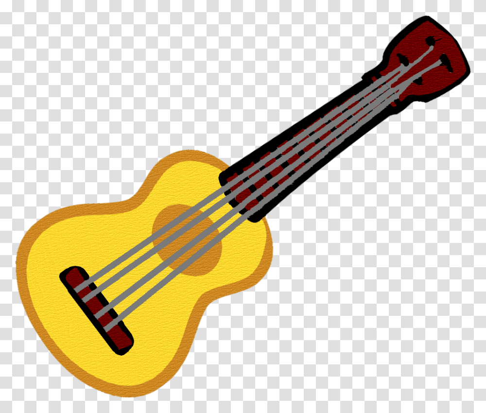 Guitar Clip Art Image Black, Bass Guitar, Leisure Activities, Musical Instrument Transparent Png