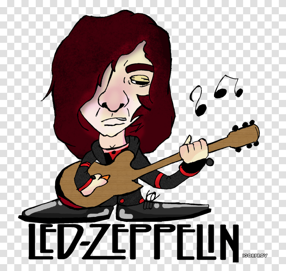 Guitar Clipart Bitmap Funny Led Zeppelin T Shirt, Musician, Person, Musical Instrument, Human Transparent Png