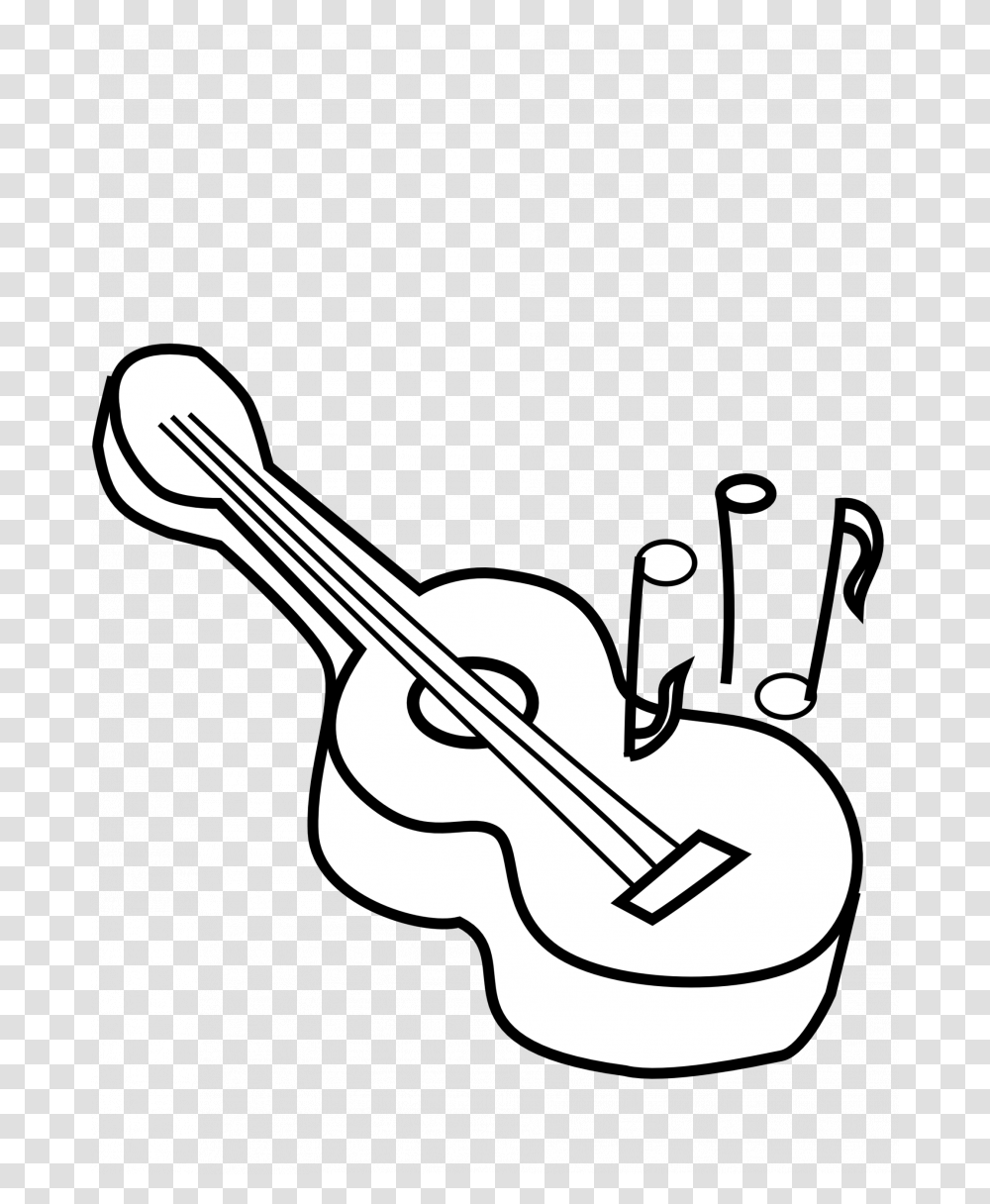 Guitar Clipart Black And White Guitar Clipart, Musical Instrument, Leisure Activities, Cello, Violin Transparent Png