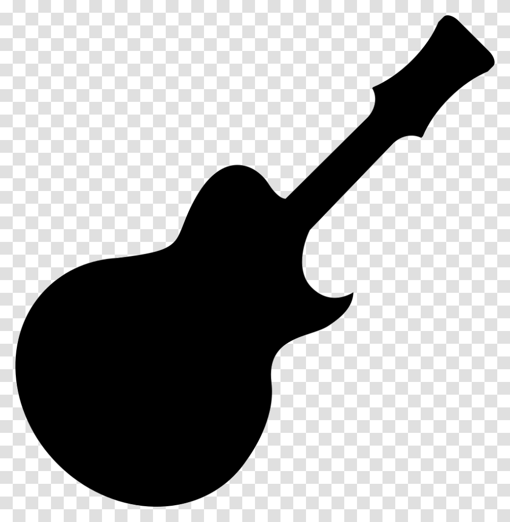 Guitar Clipart Shape, Silhouette, Shovel, Tool, Stencil Transparent Png