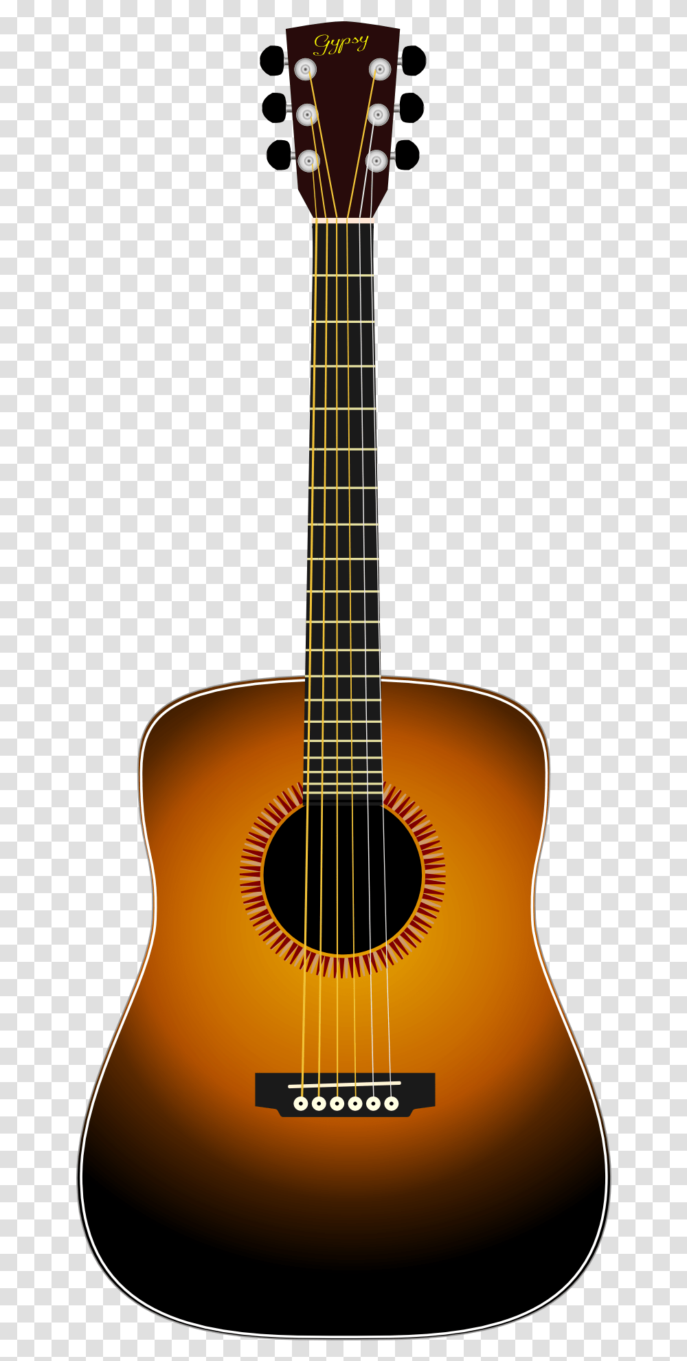 Guitar Drawing Acoustic Guitar Brown Guitar, Leisure Activities, Musical Instrument, Bass Guitar Transparent Png