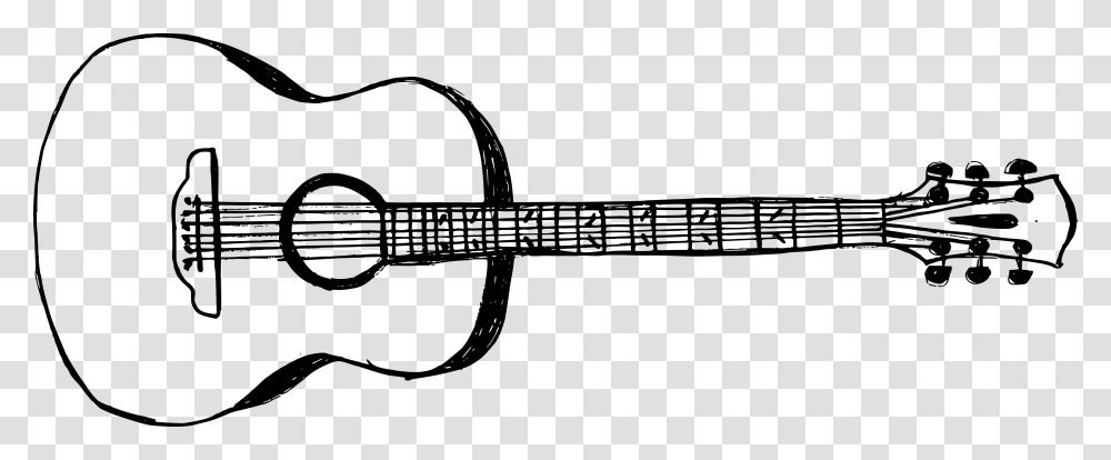 Guitar Drawing No Background, Gray, World Of Warcraft Transparent Png