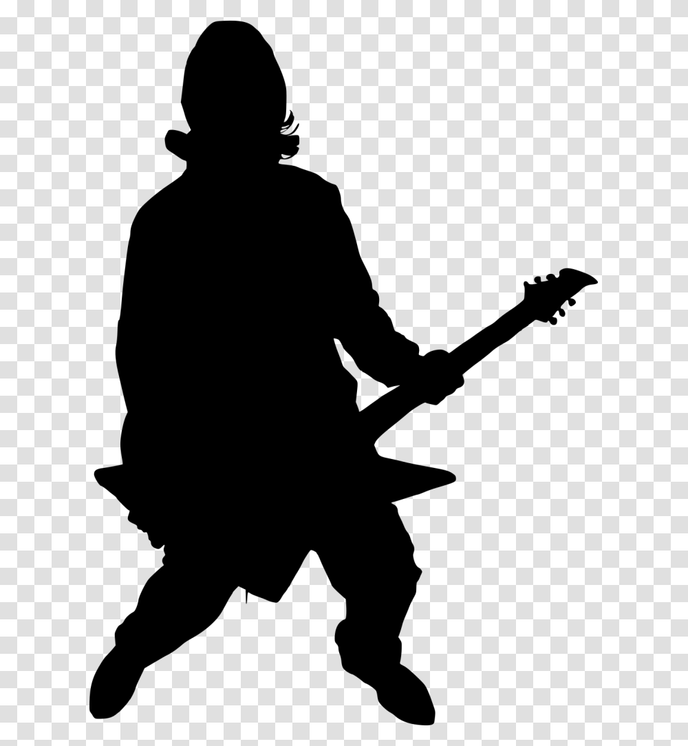Guitar Electric Player Silhouette, Gray, World Of Warcraft Transparent Png