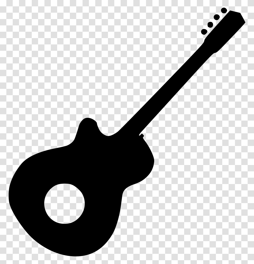 Guitar Guitar Icon Black, Shovel, Tool, Leisure Activities, Musical Instrument Transparent Png