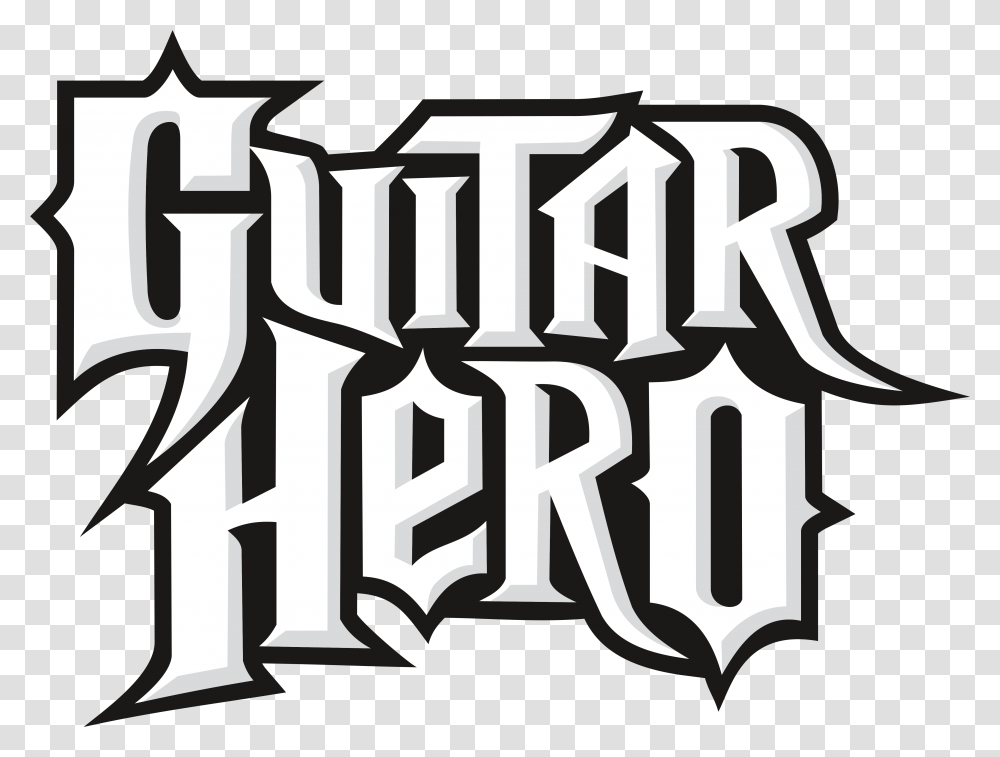 Guitar Hero Guitar Hero Logo, Text, Alphabet, Label, Word Transparent Png