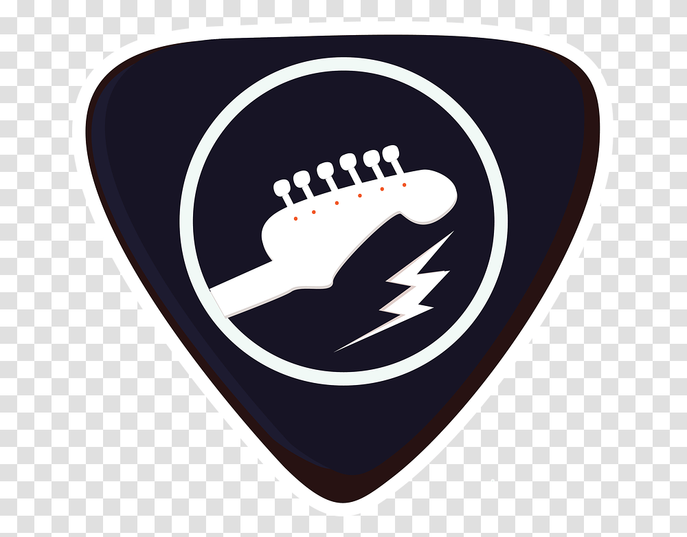 Guitar Logo 7 Image Logo Gitar, Plectrum, Hand Transparent Png