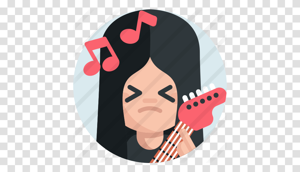 Guitar Player Free Music Icons Illustration, Face, Pillow, Cushion, Bowling Transparent Png