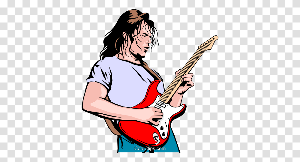 Guitar Player Royalty Free Vector Clip Art Illustration, Person, Human, Leisure Activities, Musical Instrument Transparent Png
