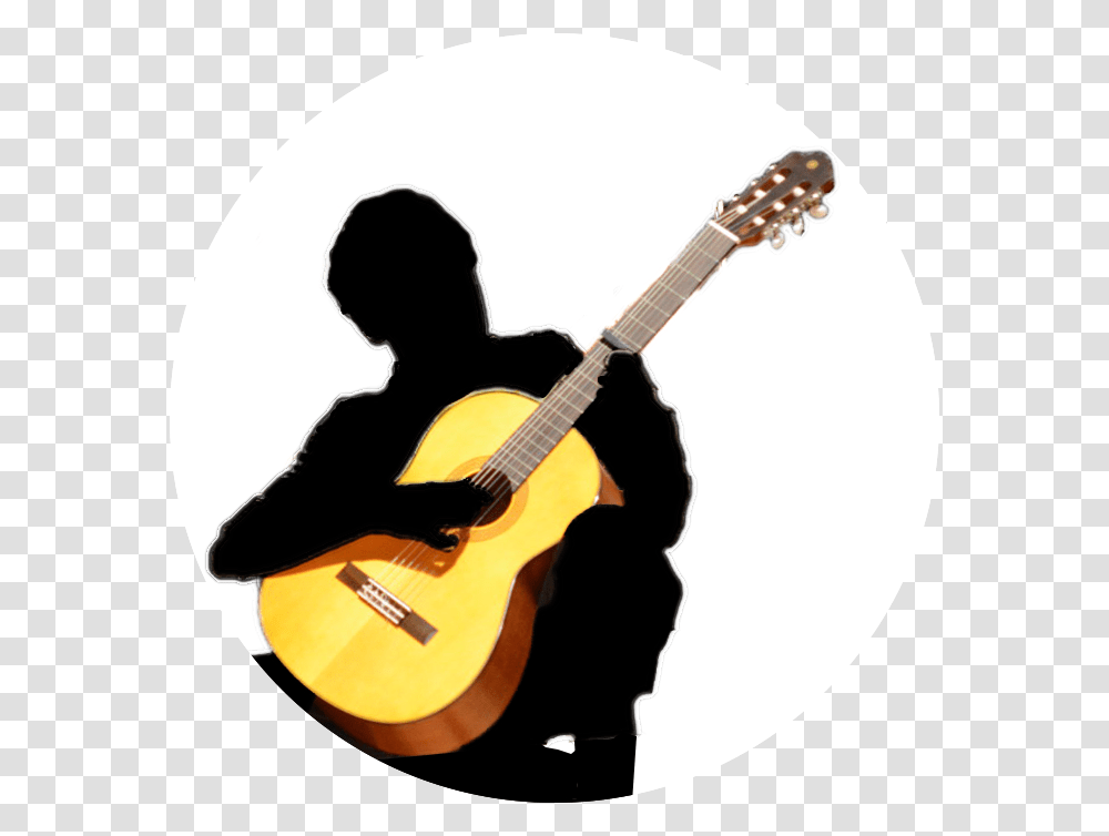 Guitar Silhouette Acoustic Guitar, Leisure Activities, Musical Instrument, Person, Human Transparent Png
