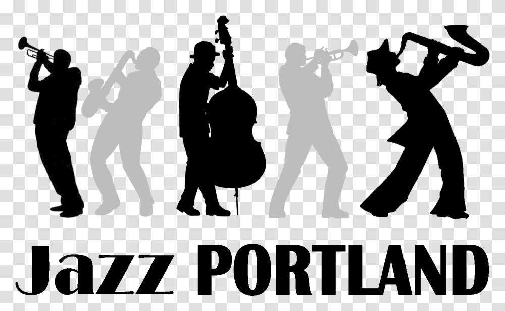 Guitar Silhouette Band Silhouette Jazz Band Silhouette, Person, Photography, Photographer, Leisure Activities Transparent Png