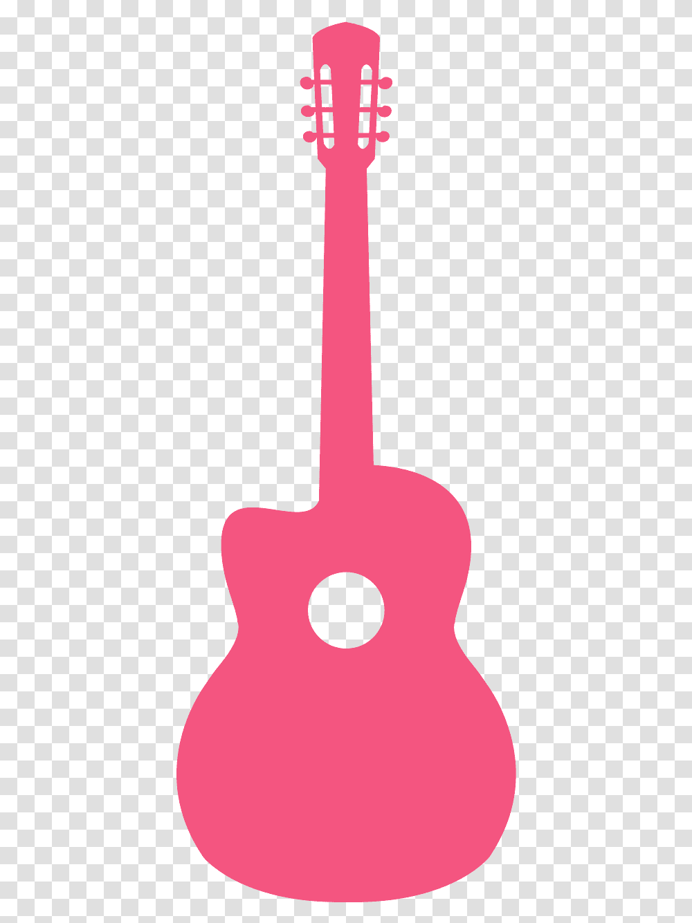 Guitar Silhouette Clipart Pink, Shovel, Tool, Hole, Brick Transparent Png