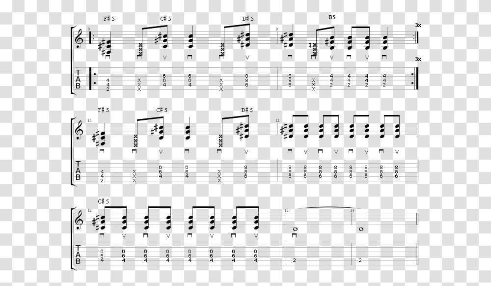 Guitar Tabs Of The Chorus Of The Song What's My Age Sheet Music, Piano, Leisure Activities, Musical Instrument Transparent Png
