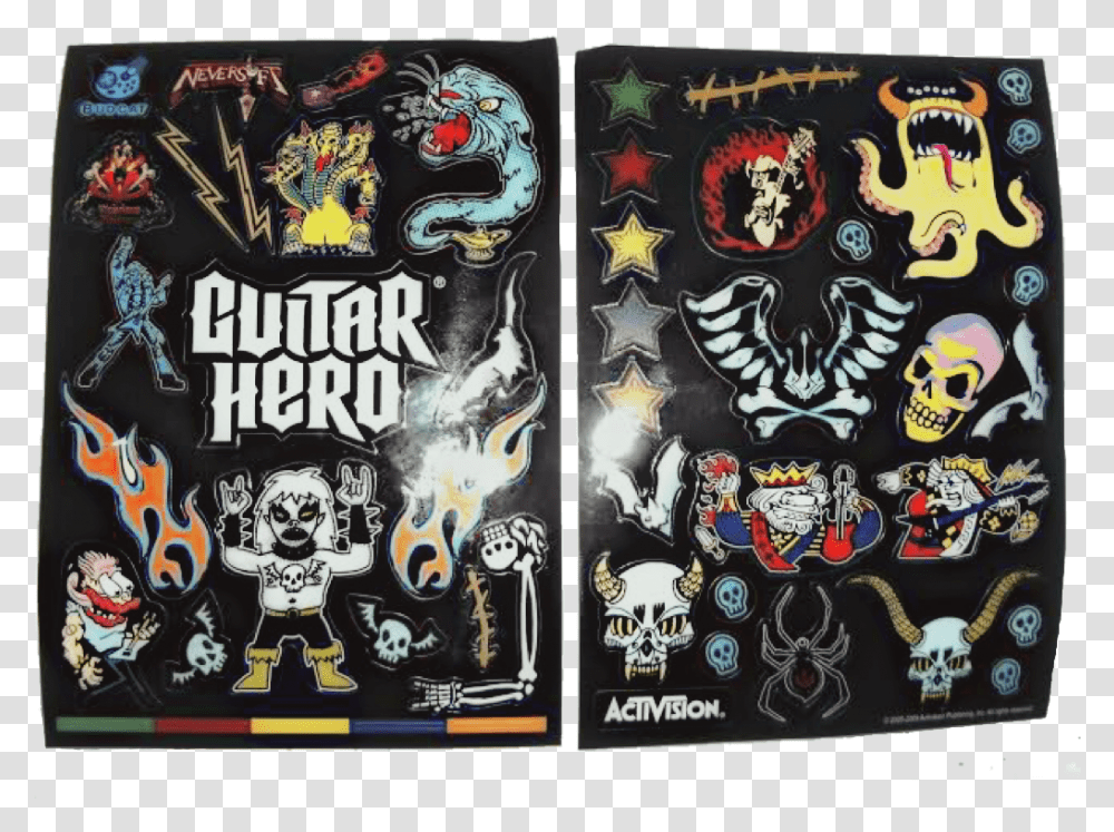 Guitarhero Stickers Punk Aesthetic Poppunk Guitar Guitar Hero, Apparel, Poster Transparent Png
