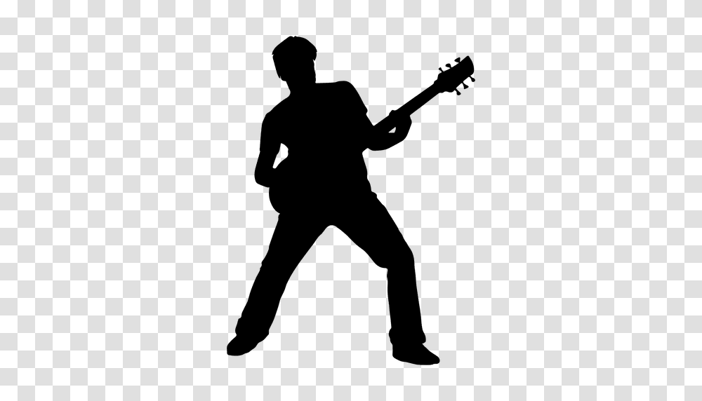 Guitarist Playing Silhouette, Leisure Activities, Musical Instrument, Person, Human Transparent Png
