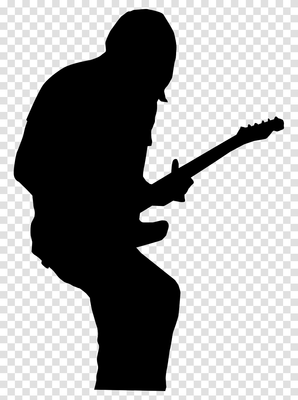 Guitarist Silhouette Guitar Image, Gray, World Of Warcraft Transparent Png