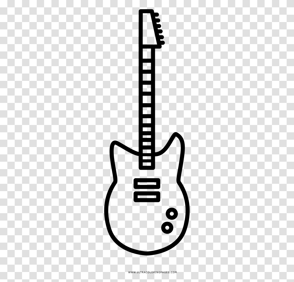 Guitarra Elctrica Pgina Para Colorear Bass Guitar, Gray, World Of Warcraft Transparent Png