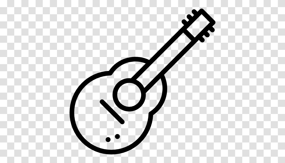 Guitars Silhouette Black Shapes Musical Instrument Musical, Scissors, Blade, Weapon, Weaponry Transparent Png
