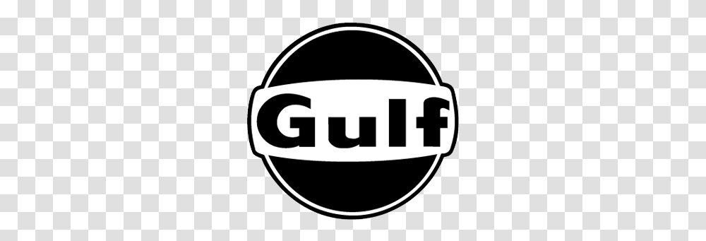 Gulf Crown Mp Spl Gulf Oil Logo Black, Label, Text, Sticker, Stencil Transparent Png