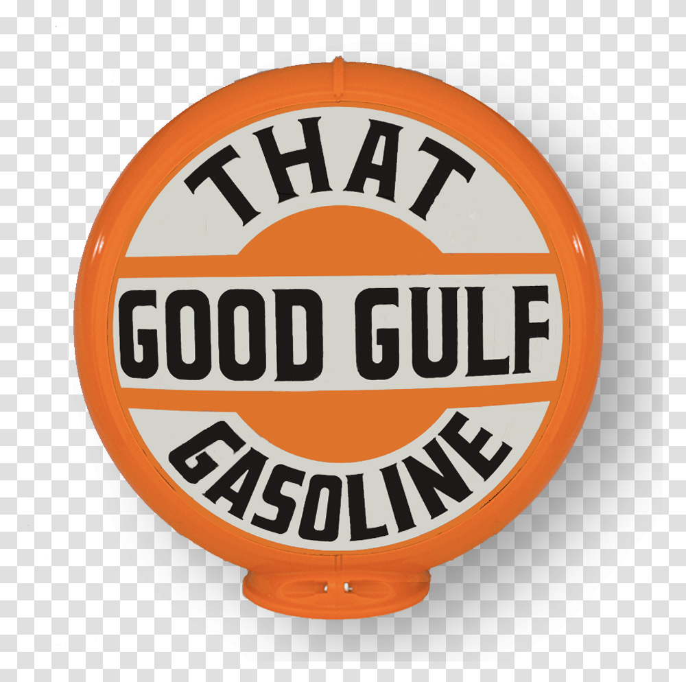 Gulf Logo Gas Pump Globe Big, Symbol, Text, Poster, Advertisement Transparent Png