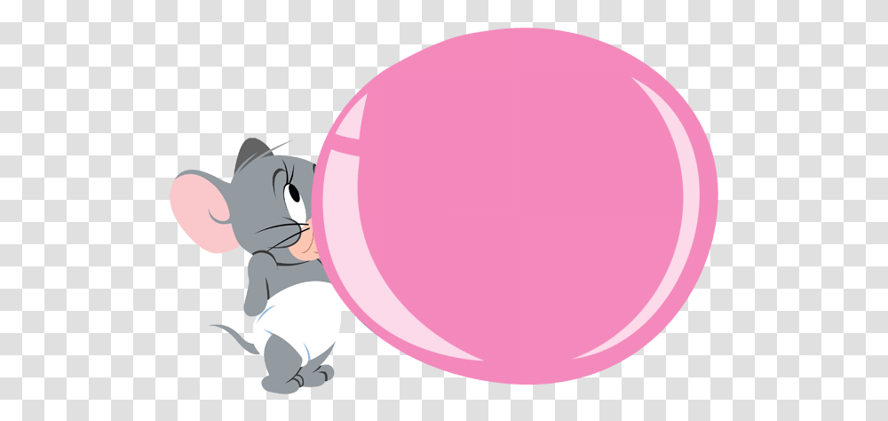 Gum Clipart Chewing Gum Tom And Jerry Blowing Bubble Gum, Balloon, Sphere Transparent Png