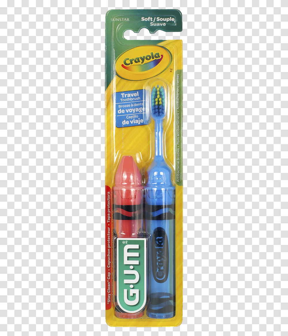 Gum Crayola Travel Brush Crayola Toothbrush, Bottle, Shaker, Water Bottle, Tool Transparent Png