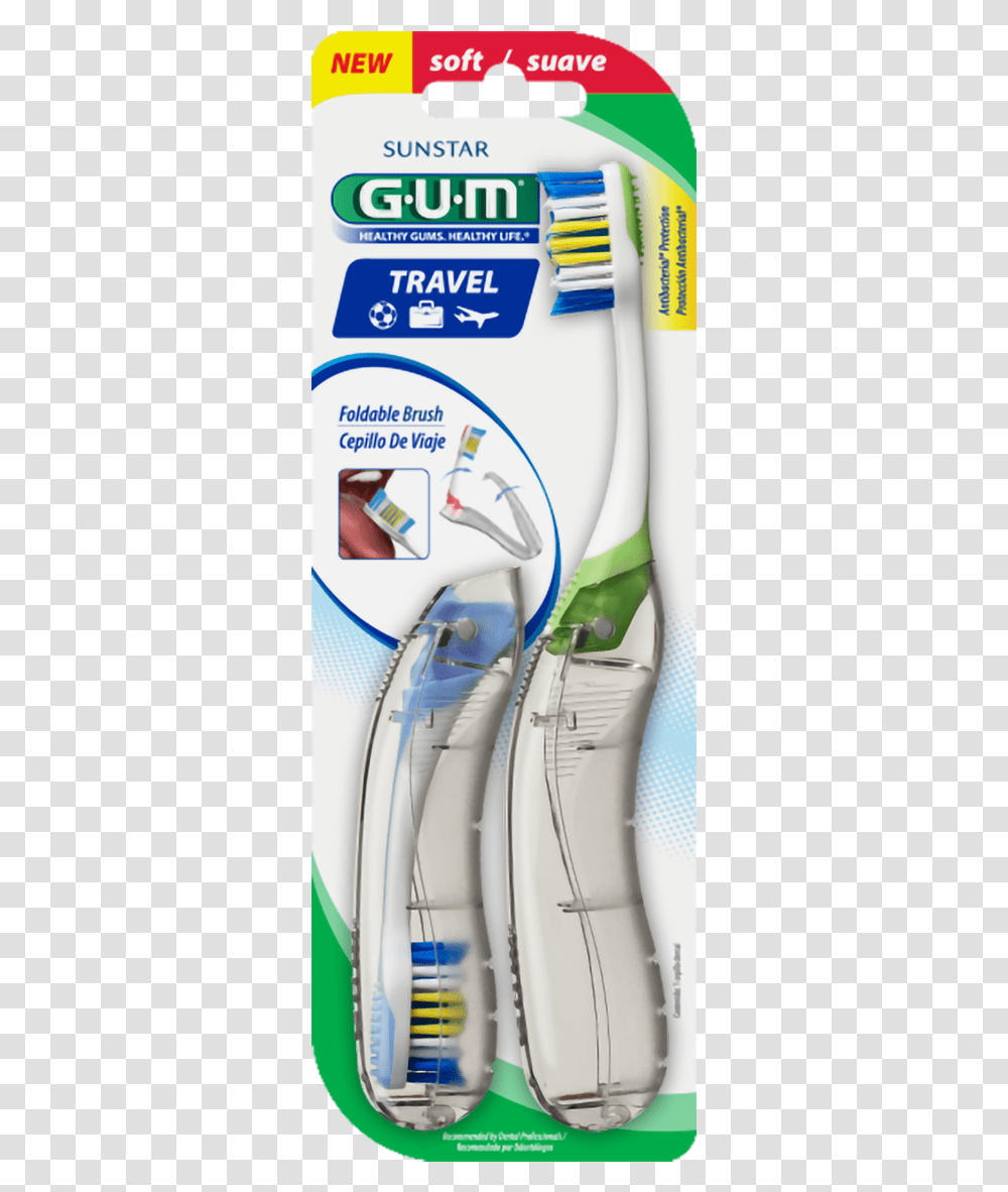 Gum Travel Toothbrush Value Pack Butler Gum Travel Toothbrush, Toothpaste, Apparel, Long Sleeve Transparent Png