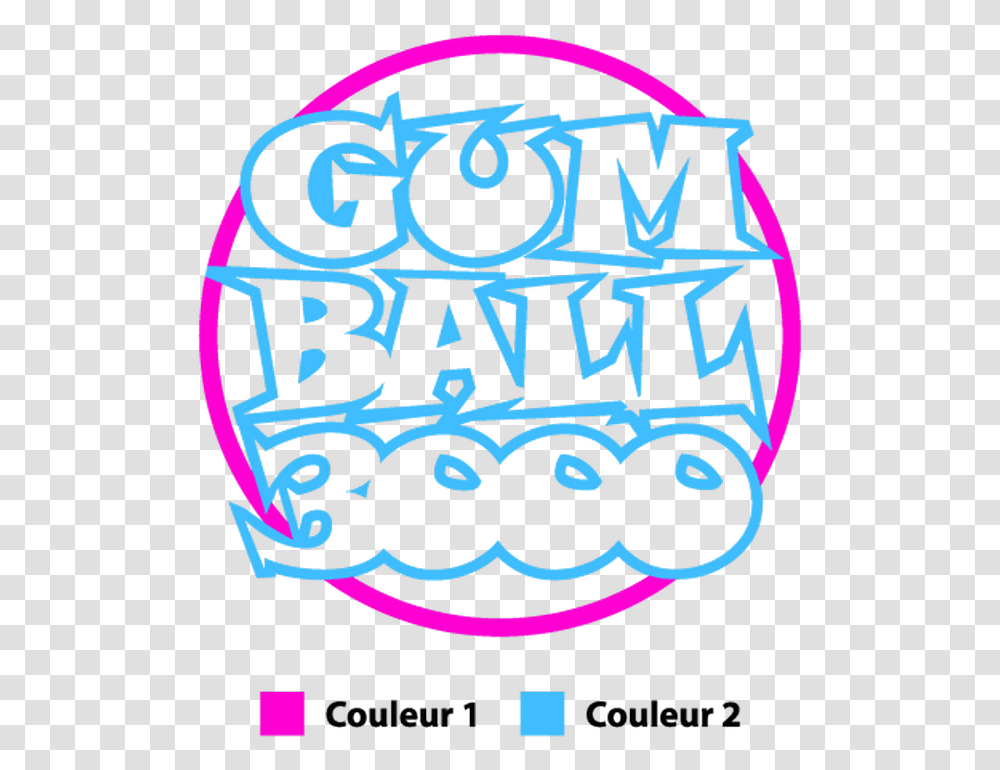 Gumball 3000 Logo In 2 Colors Sticker Gumball 3000 Logo Pink, Text, Label, Handwriting, Calligraphy Transparent Png