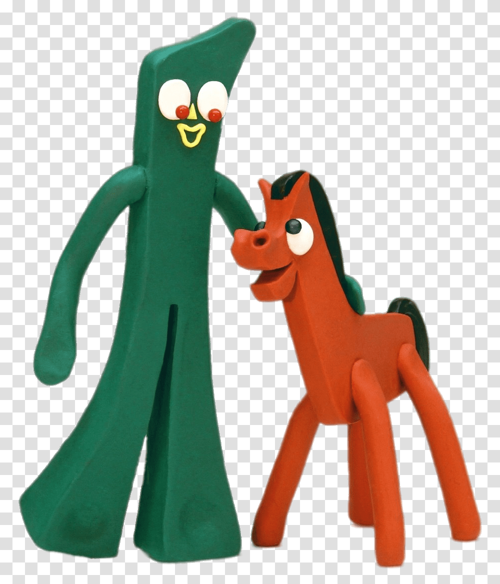 Gumby And Horse Pokey Gumby, Toy, Inflatable, Figurine Transparent Png