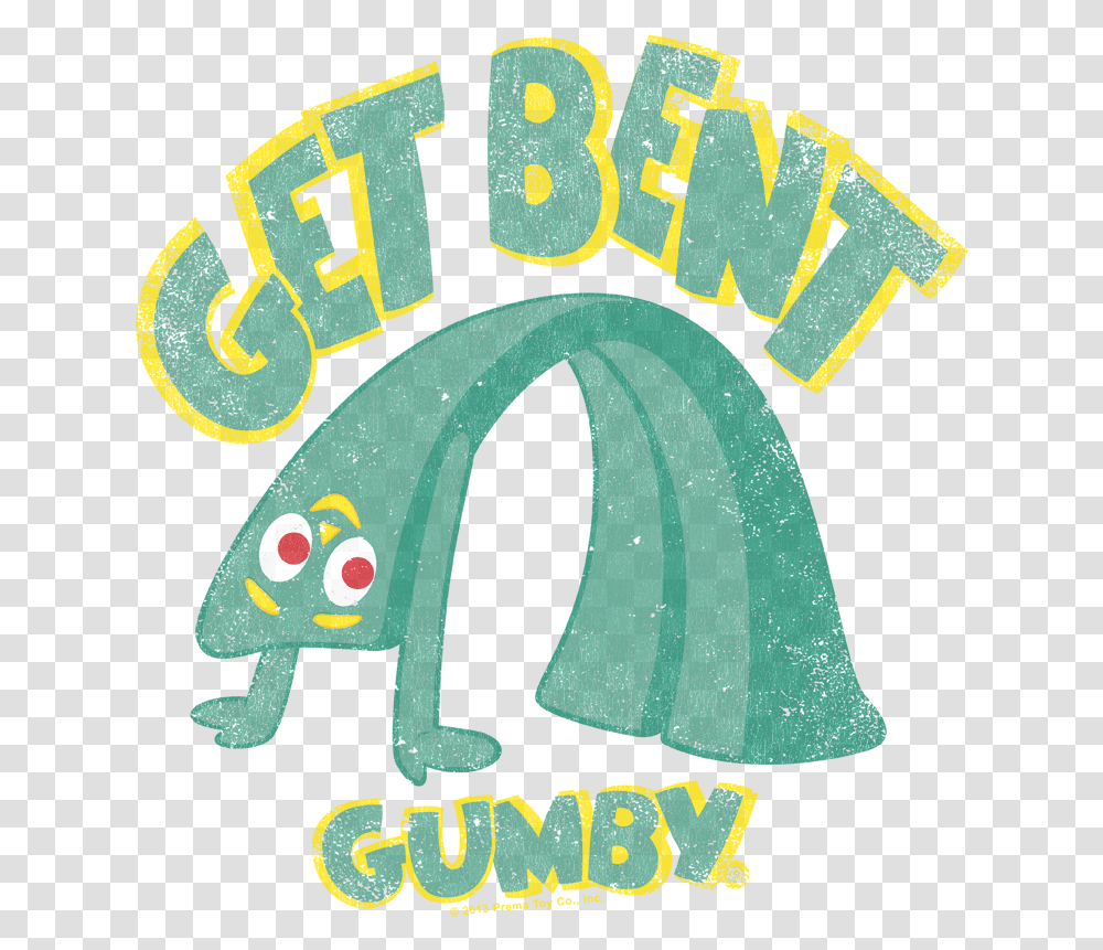 Gumby Get Bent Mens Regular Fit T Language, Word, Text, Vegetation, Plant Transparent Png