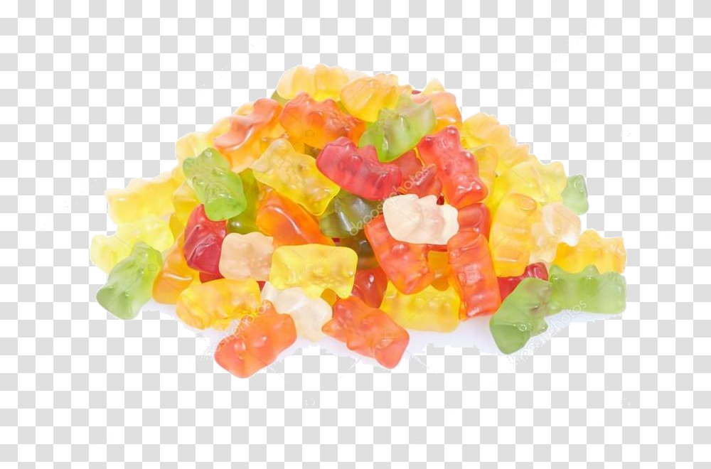 Gummy Bear Clipart Candy Turkish Delight Gummy Bear, Sweets, Food, Confectionery, Rose Transparent Png