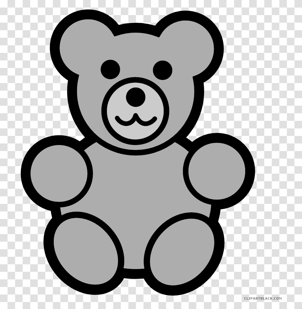 Gummy Bear Clipart Teddy Clipart Black And White, Toy, Teddy Bear, Robot Transparent Png