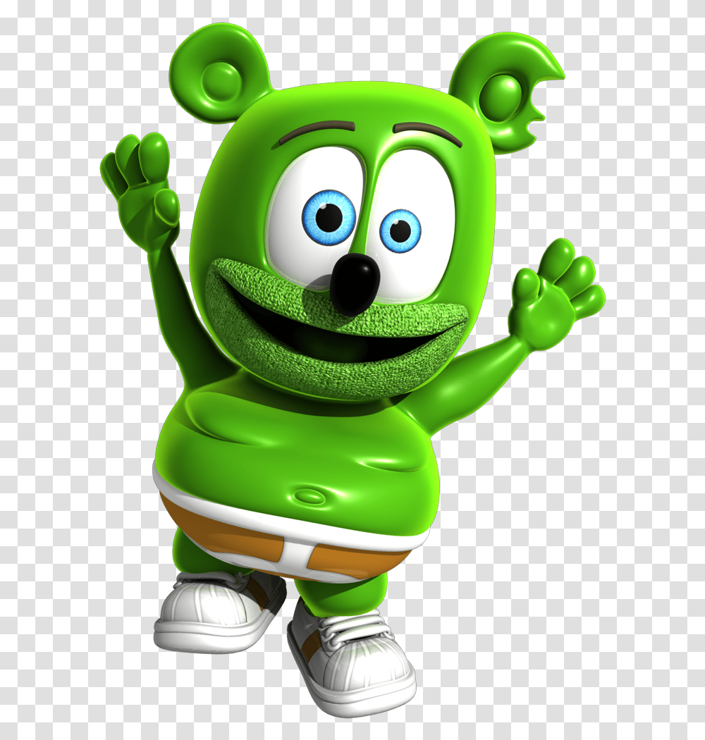 Gummy Bear Gets Youtube Serie Gummy Bear, Toy, Green, Elf, Graphics Transparent Png