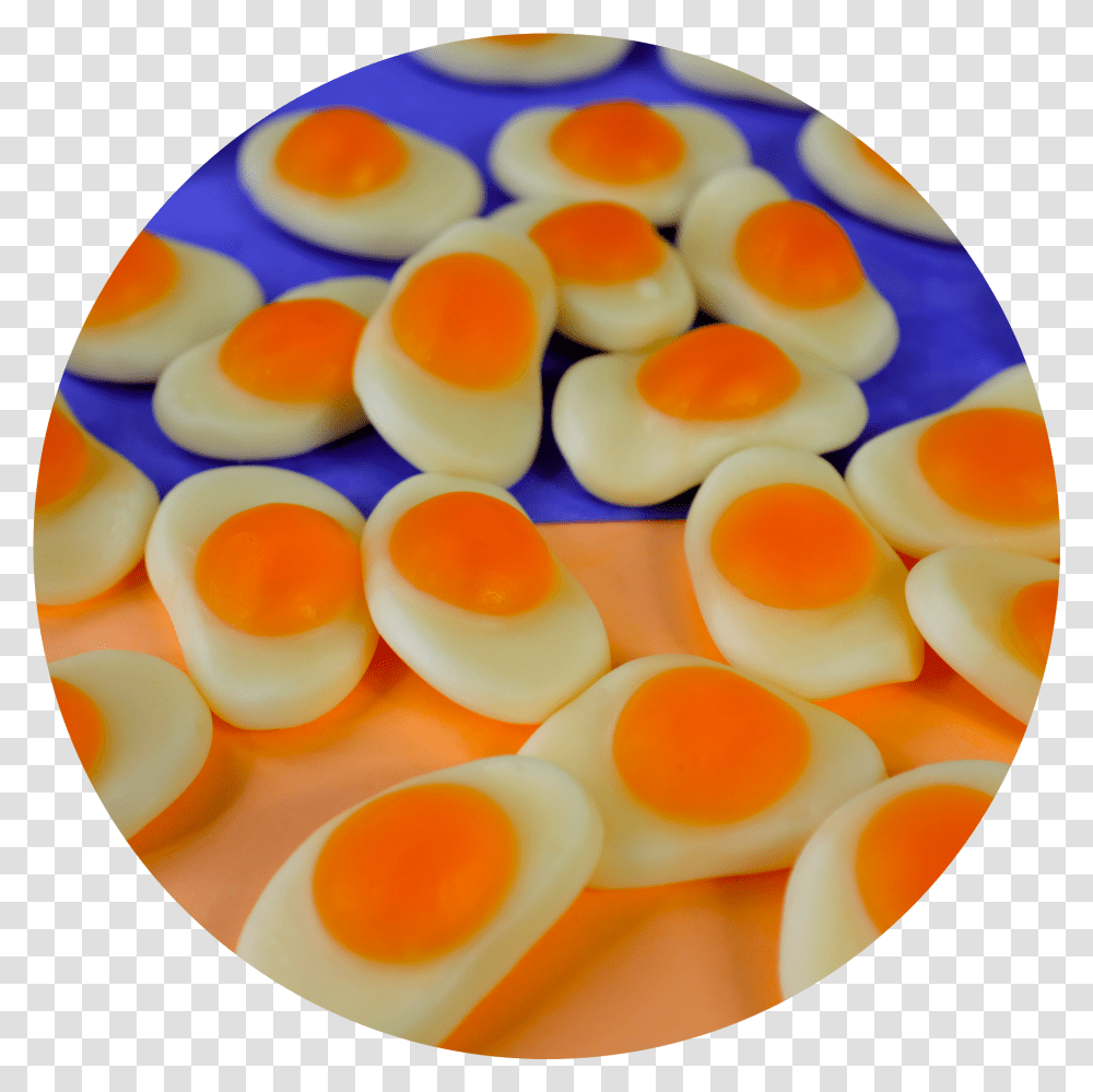 Gummy Fried Eggs Circle, Food, Plectrum, Medication, Dish Transparent Png
