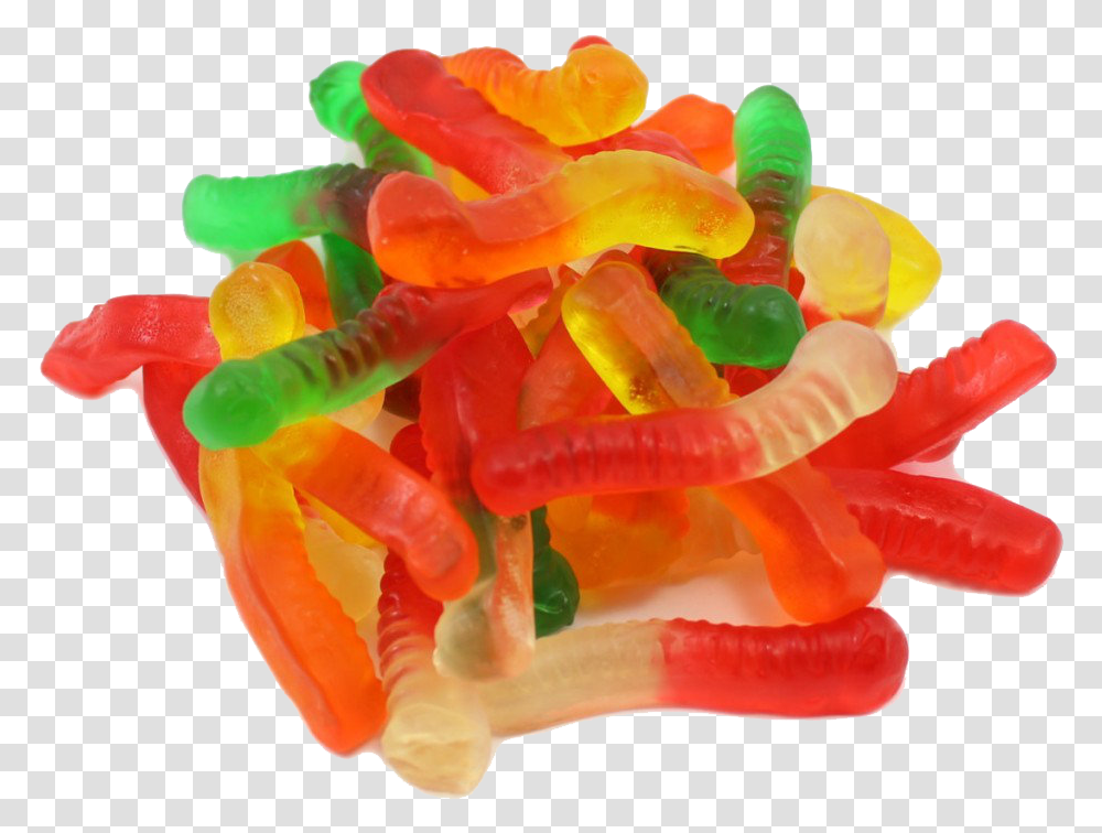 Gummy Worm, Food, Sweets, Confectionery, Candy Transparent Png