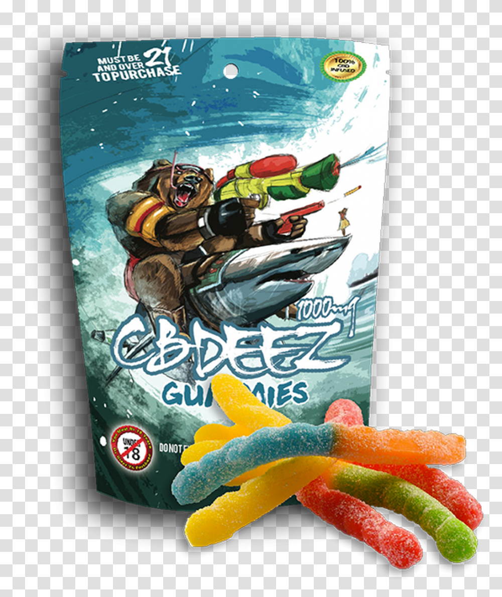 Gummy Worm, Person, Human, Advertisement, Poster Transparent Png
