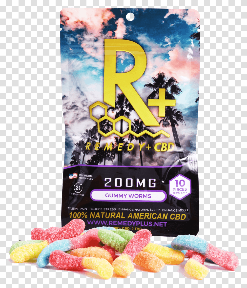 Gummy Worm, Sweets, Food, Confectionery, Poster Transparent Png