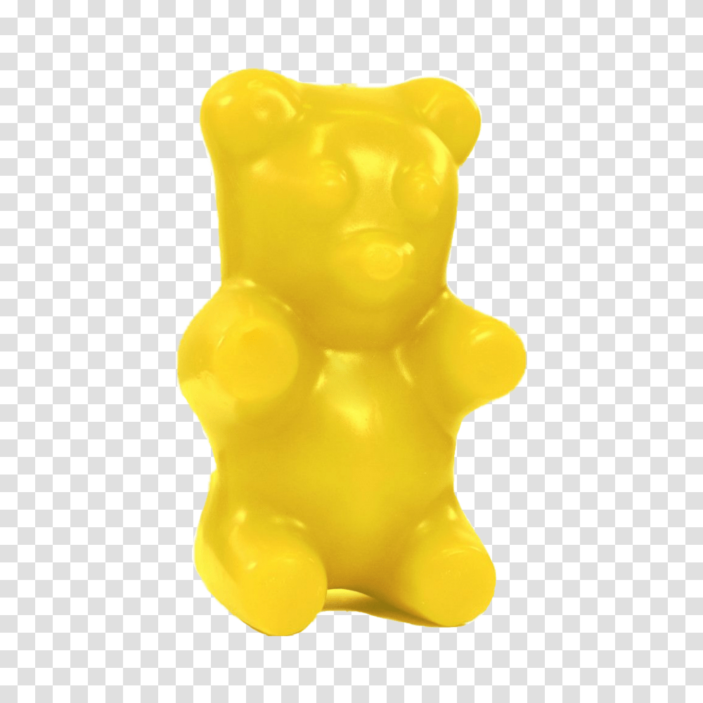 Gummybear Bear Yellow, Figurine, Toy, Sweets, Food Transparent Png