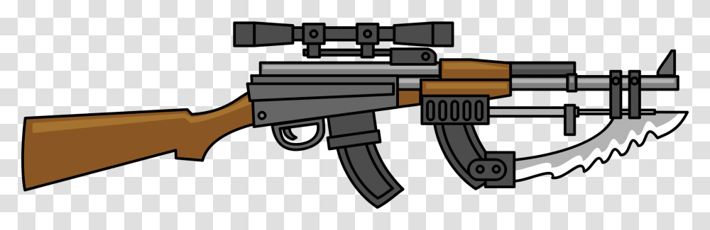 Gun Accessorymachine Gunsniper Rifle Machine Gun Clipart, Weapon, Weaponry, Counter Strike Transparent Png