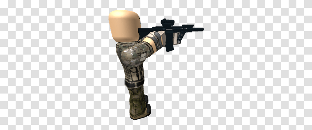 Gun Army Man Roblox Roblox Person With Gun, Weapon, Weaponry, Human, Cane Transparent Png