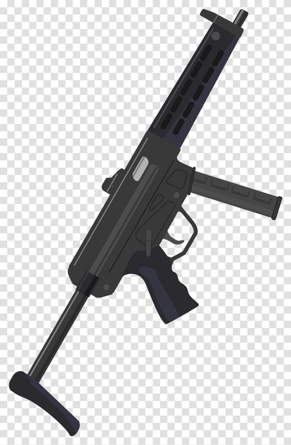 Gun Clipart Submachine Gun Mp5, Weapon, Weaponry, Rifle Transparent Png