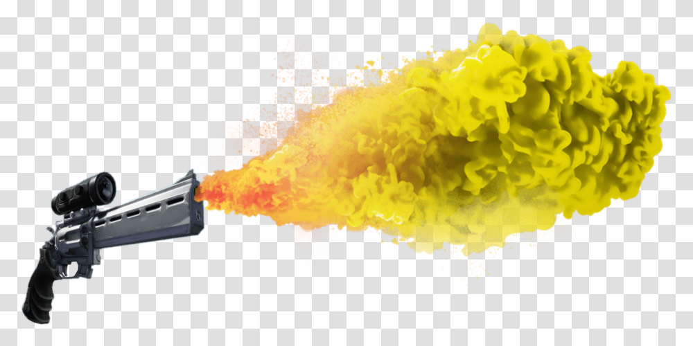 Gun Dust Yellow Colour Assault Rifle, Fire, Pollen Transparent Png